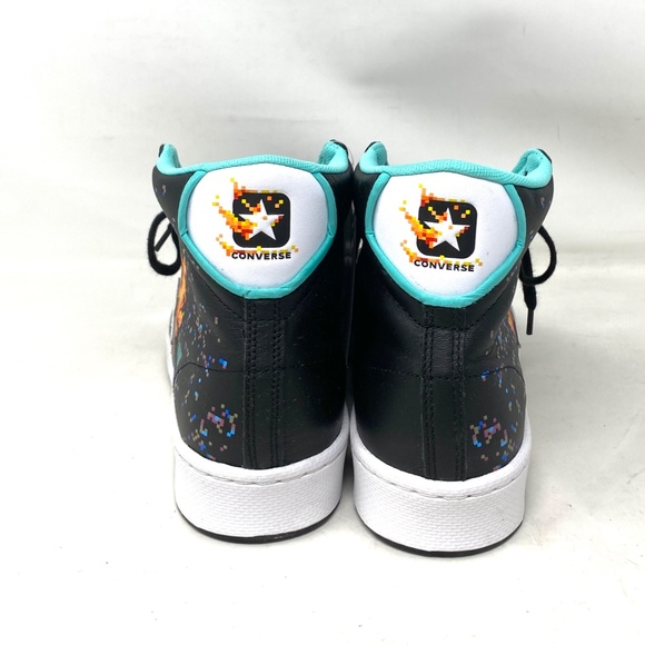 Converse Pro Leather Basketball High NBA Jam Shoes Black Men's Sneakers 171313C - Picture 8 of 11
